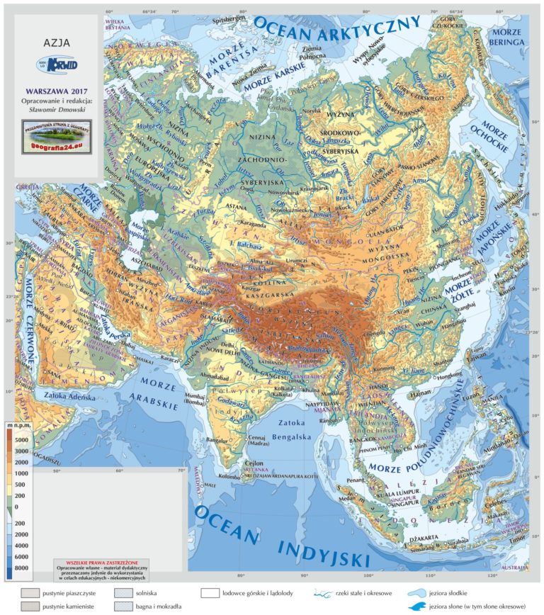 Azja Kontynent Wielkich Kontrastów ćwiczenia Azja – środowisko przyrodnicze – Notatki geografia