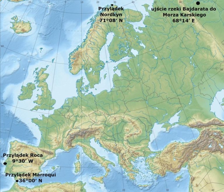 Rozciągłość Południkowa I Równoleżnikowa Polski Rozciągłość południkowa i równoleżnikowa – Notatki geografia